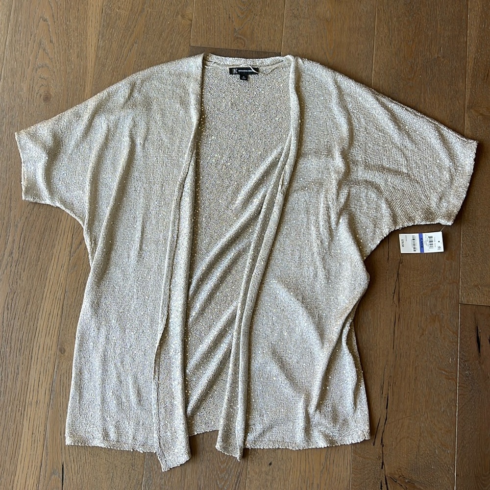 NWT Inc cardigan sequin sweater